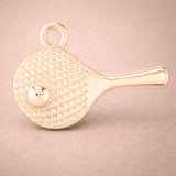 18ct Rose Gold - Table Tennis Paddle Charm