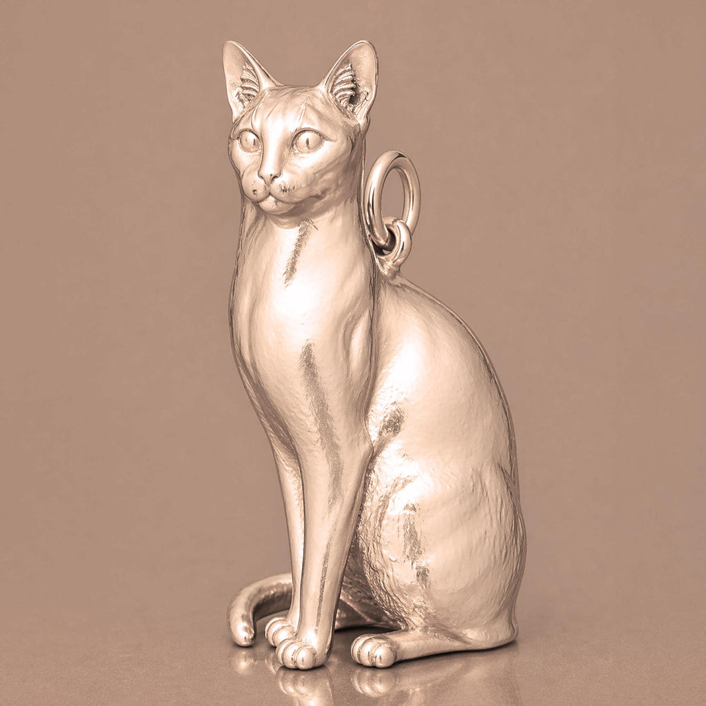 18ct Rose Gold - Singapura Cat Charm