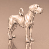 9ct Rose Gold - Great Dane Dog Charm