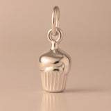 9ct Rose Gold - Mini Cupcake Charm
