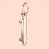 9ct Rose Gold - Longboard Skateboard Charm