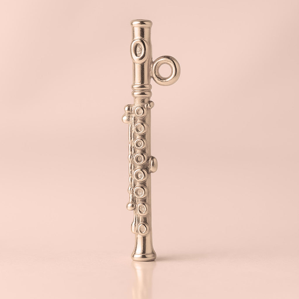 9ct Rose Gold - Piccolo Flute Charm