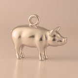 18ct Rose Gold - Farmyard Pig Charm