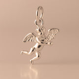 18ct Rose Gold - Minimalist Cherub Charm