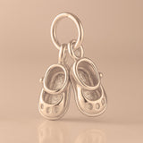 9ct Rose Gold - Tiny Baby Shoes Charm