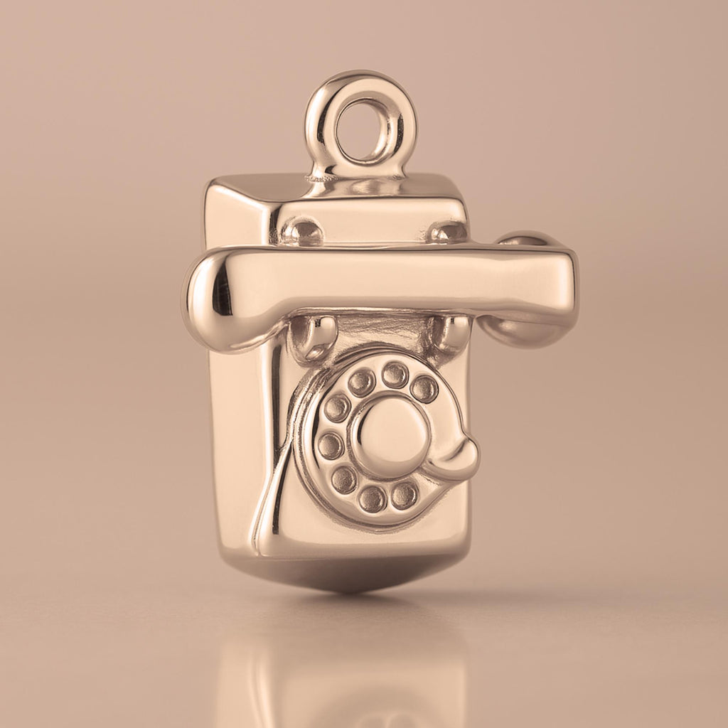 18ct Rose Gold - Rotary Telephone Charm