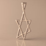 9ct Rose Gold - Raw Star of David Charm