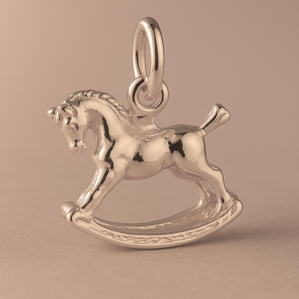 18ct Rose Gold - Classic Rocking Horse Charm