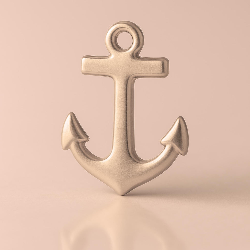 9ct Rose Gold - Traditional Anchor Charm