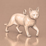 9ct Rose Gold - Bengal Cat Charm
