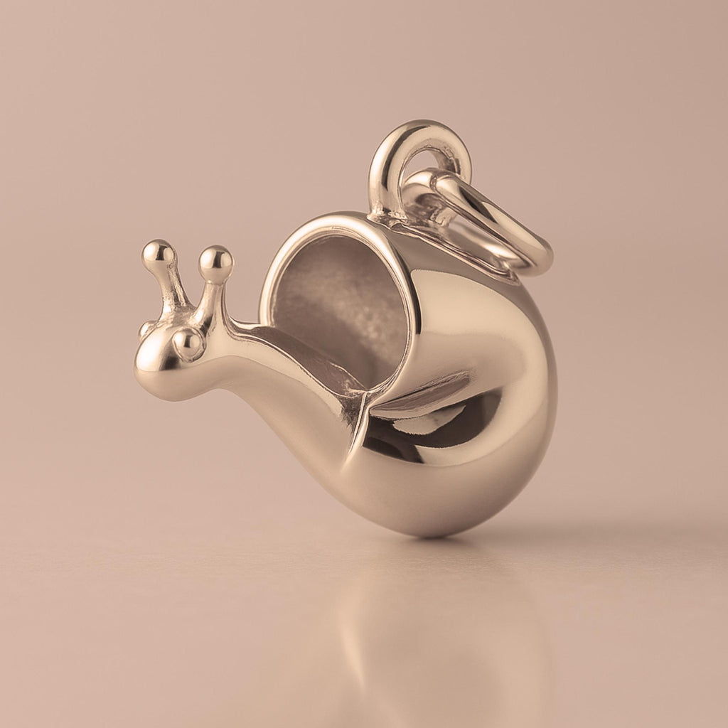 9ct Rose Gold - Garden Snail Charm