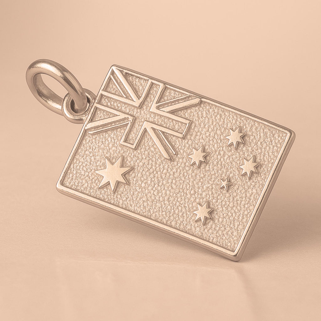9ct Rose Gold - Australian Flag Charm