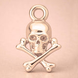 9ct Rose Gold - Skull and Crossbones Charm