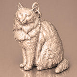 9ct Rose Gold - Nebelung Cat Charm