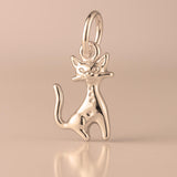 18ct Rose Gold - Atomic era Cat Charm
