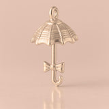 18ct Rose Gold - Frilled Parasol Charm