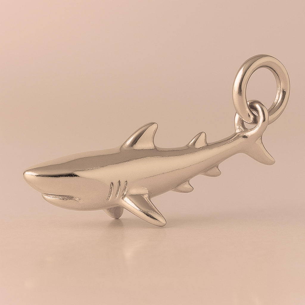 9ct Rose Gold - Great White Shark Charm
