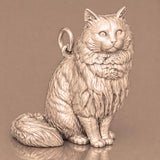 9ct Rose Gold - Ragamuffin Cat Charm