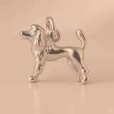 18ct Rose Gold - Groomed Poodle Dog Charm