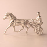 9ct Rose Gold - Harness Racing Horse Charm
