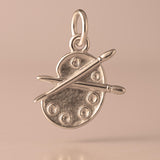 9ct Rose Gold - Classic Artist's Palette Charm