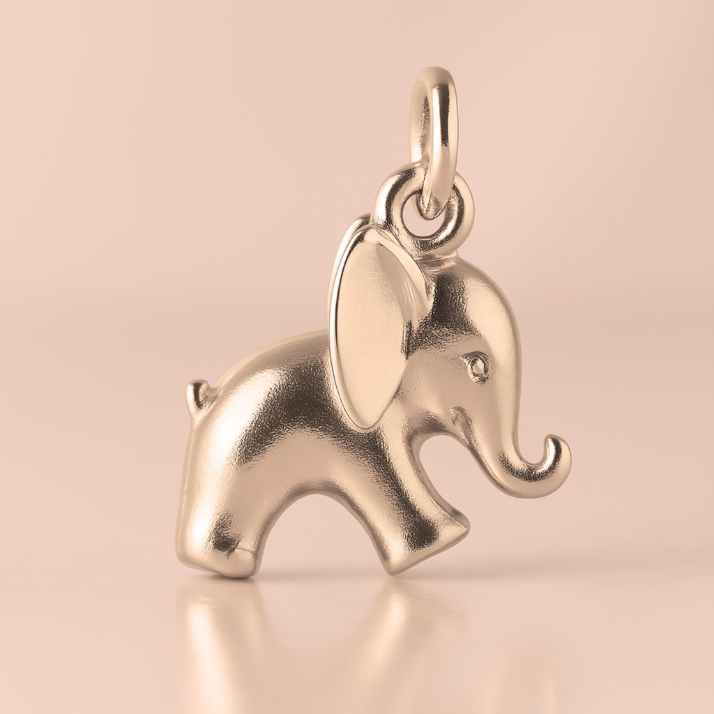 9ct Rose Gold - Baby Elephant Charm