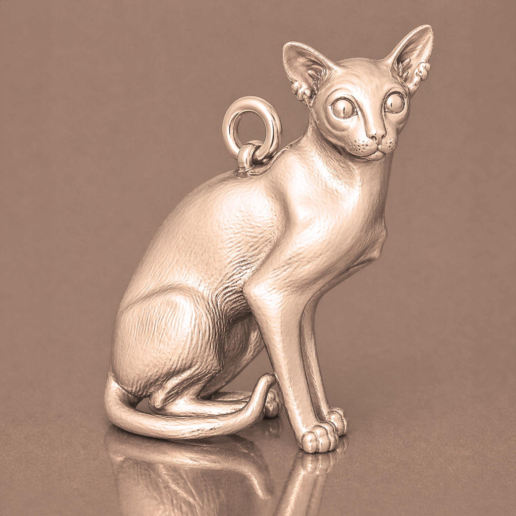 18ct Rose Gold - Colourpoint Shorthair Cat Charm