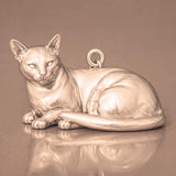 9ct Rose Gold - Burmese Cat Charm