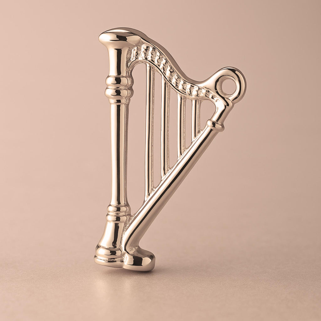 9ct Rose Gold - Traditional Irish Harp Charm