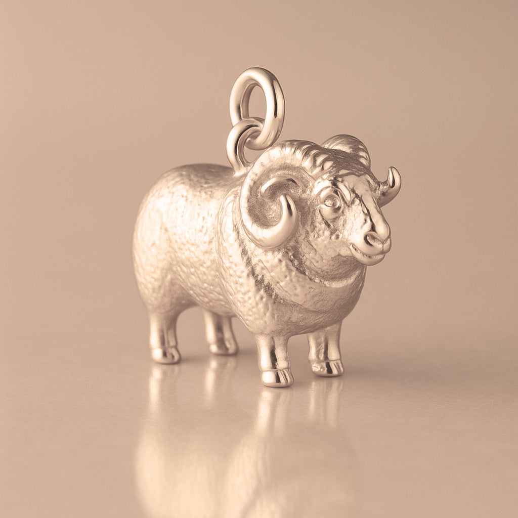 18ct Rose Gold - Boreray Ram Charm