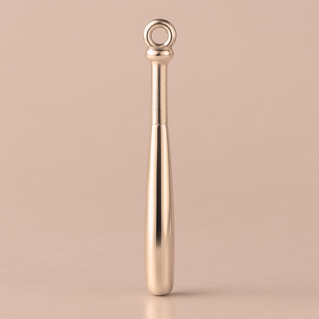 18ct Rose Gold - Baseball Bat Charm