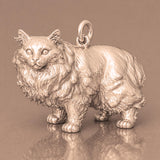 18ct Rose Gold - Cymric Cat Charm