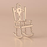 9ct Rose Gold - Classic Rocking Chair Charm