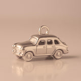 9ct Rose Gold - Retro Family Sedan Car Charm
