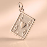 9ct Rose Gold - Ripped Ace Card Charm