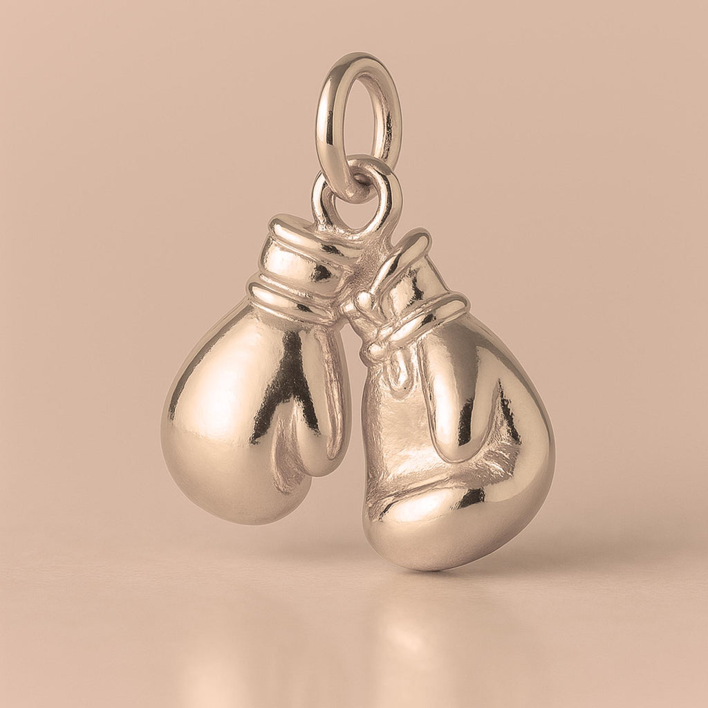 9ct Rose Gold - Vintage Boxing Gloves Charm