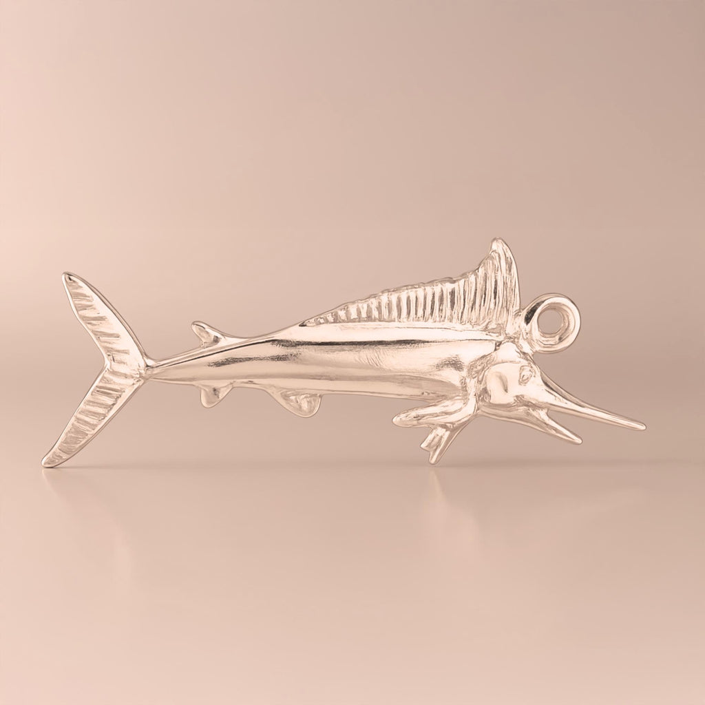 18ct Rose Gold - Ocean Marlin Charm