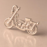 18ct Rose Gold - Retro Motorbike Charm