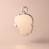 18ct Rose Gold - Girls Silhouette Charm