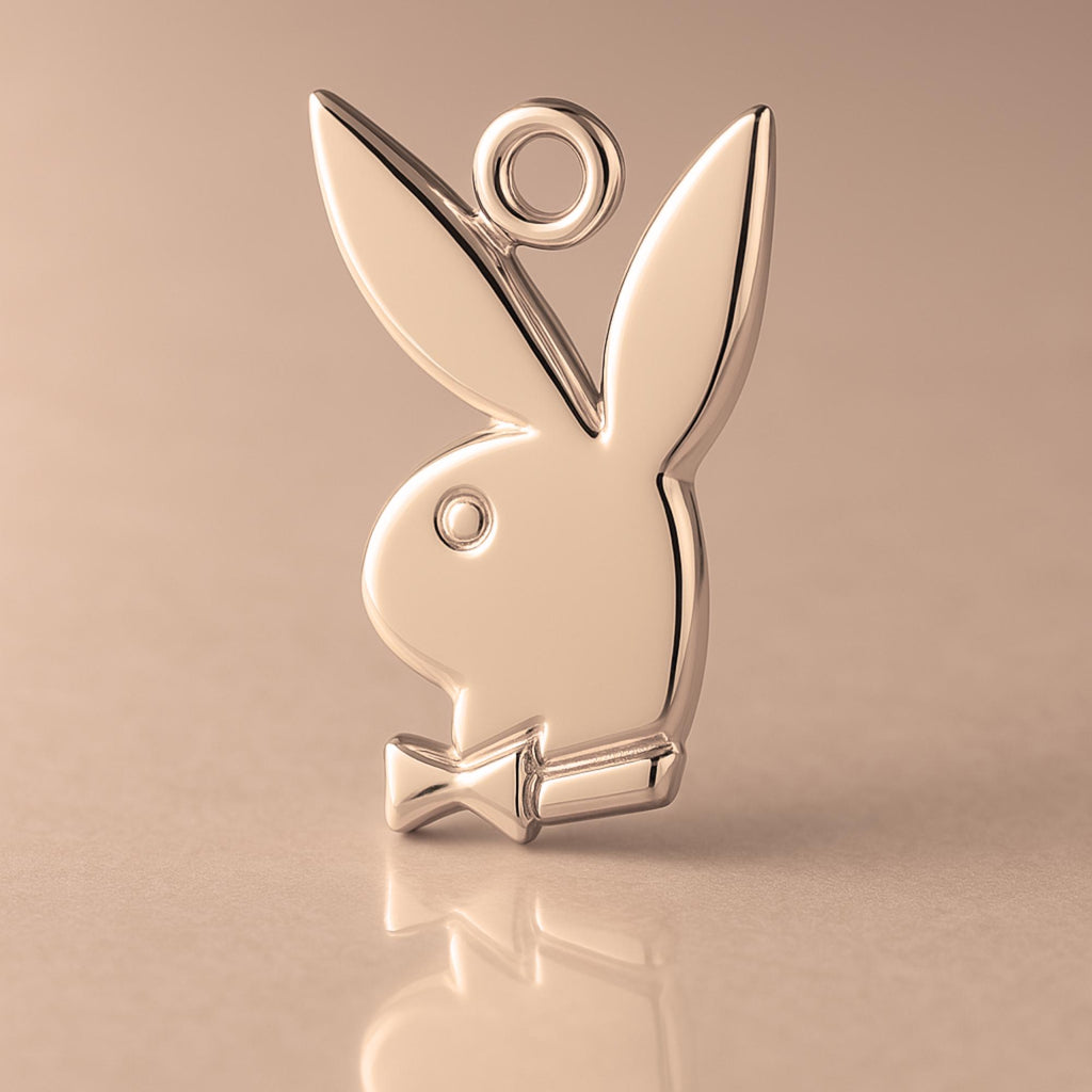 9ct Rose Gold - Iconic Playboy Bunny Charm