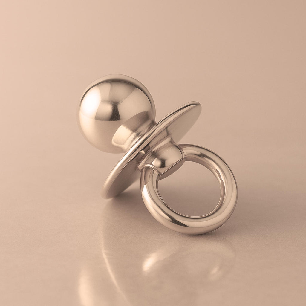 9ct Rose Gold - Modern Pacifier Charm