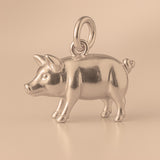 9ct Rose Gold - Pot Bellied Pig Charm