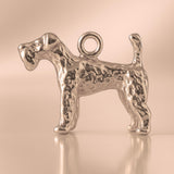 9ct Rose Gold - Shaggy Labradoodle Dog Charm