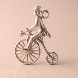9ct Rose Gold - Penny Farthing Rider Charm
