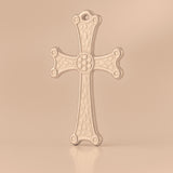 18ct Rose Gold - Medieval Crucifix Charm