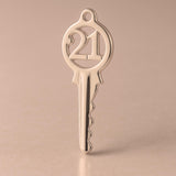 18ct Rose Gold - Classic 21 House Key Charm