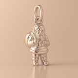 9ct Rose Gold - Classic Santa Claus Charm