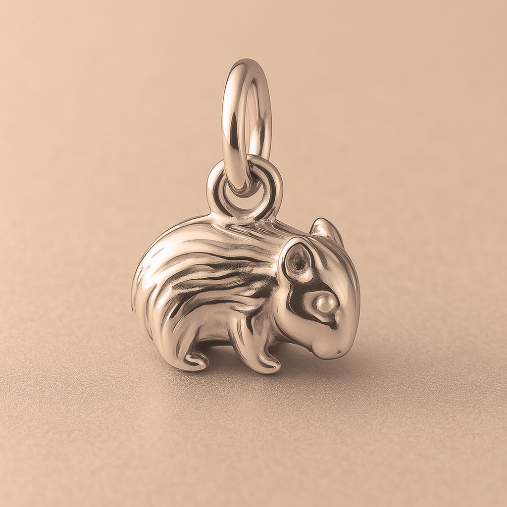 18ct Rose Gold - Australian Wombat Charm