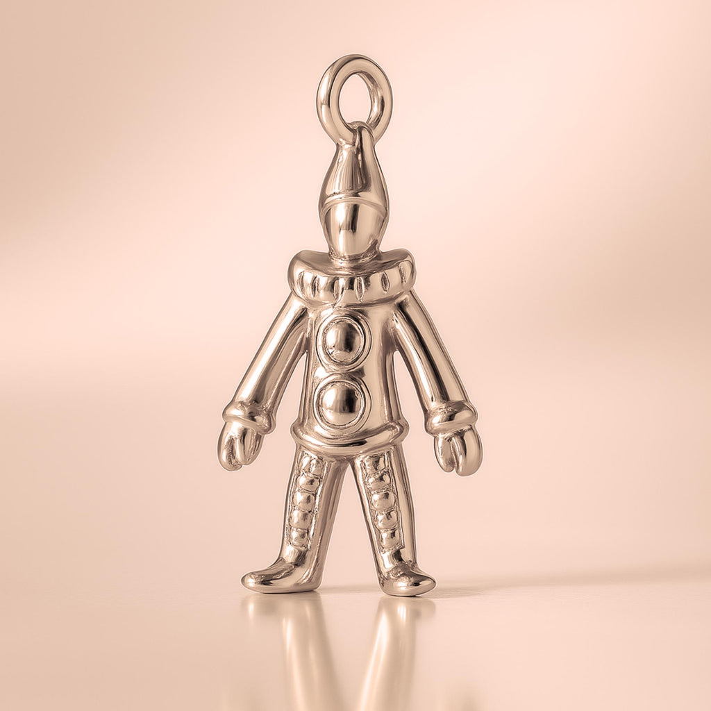 18ct Rose Gold - Circus Clown Charm