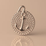 9ct Rose Gold - Anchor & Rope Charm
